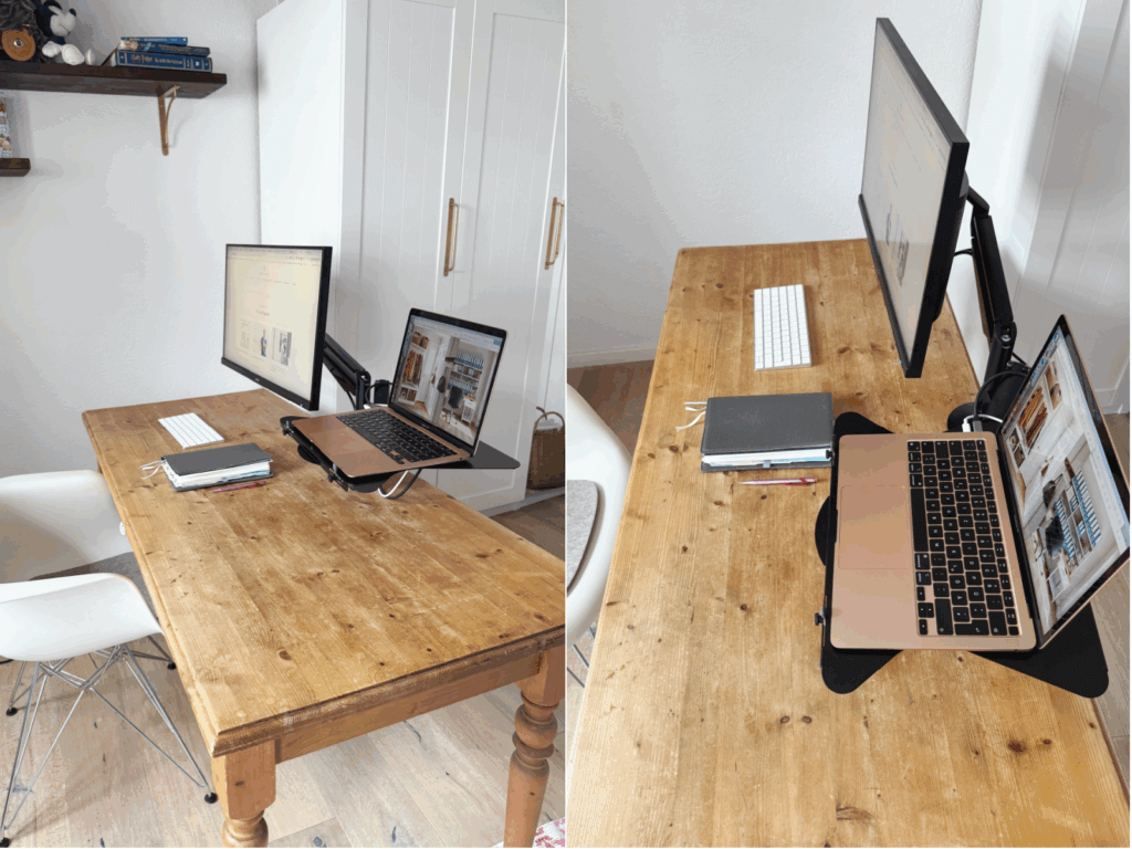 Ordnung Schreibtisch Monitore